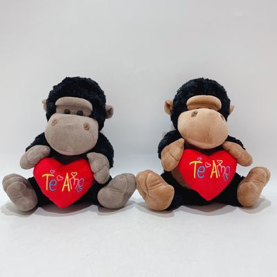 Peluche Toy Gorilla With Red Heart Item avec l'audit de BSCI
