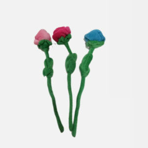 Jouets Roseflower coloré 28 cm de peluche de jour de valentines de colorant de lien
