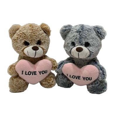 18 cm2 de couleurs de peluche de Toy With Heart For Valentine d'ours cadeau de jour de S '