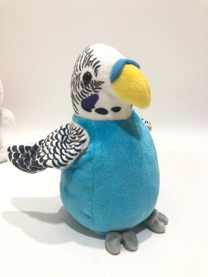 Perroquet bleu de peluche de cadeau de coton de 100% pp