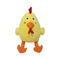 peluche jaune Toy Particles Filled de poulet de coussin d'oreiller de peluche de 8.66in 22cm