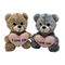 18 cm2 de couleurs de peluche de Toy With Heart For Valentine d'ours cadeau de jour de S '