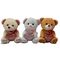 20 ours adorables de peluche de cm 3 CLRS avec des cadeaux de Saint-Valentin de jouets de coeur de scintillement