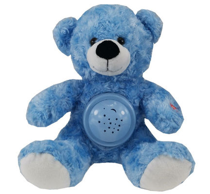 Vente à chaud d'animaux fourrés à LED colorés lumineux en peluche Teddy Bear Projection de lumière berceau en peluche Teddy Bear