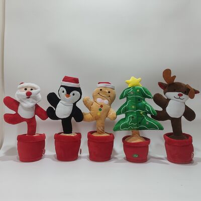 Série de Noël chantant et dansant Père Noël Homme pain d'épice Arbre de Noël Pingouins Elche