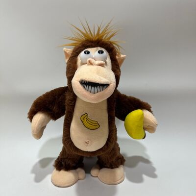 Interactif Banane voleur singe jouet en peluche Réaction émotionnelle poupée gorille Cadeau drôle