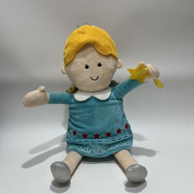 Singing Christmas Angel Plush Doll with Red Light Musical Interactive Holiday Toy