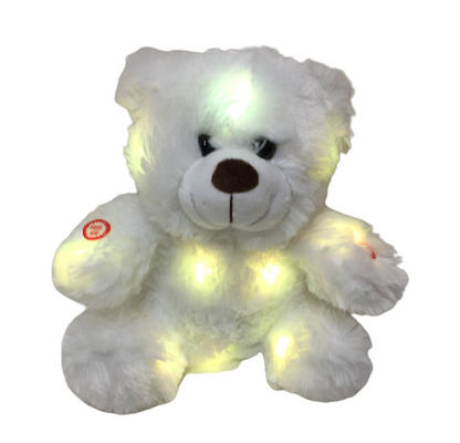 peluche Toy Colour Changing Teddy Bear de 0.82ft 0.25M LED avec des lumières et des cheveux velus de musique