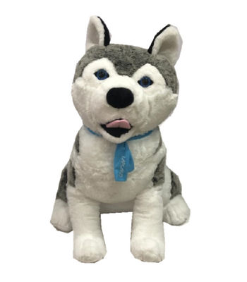 0.33m grand cadeau de douche de Husky Stuffed Animal Soft Toy de Sibérien de 12,99 pouces