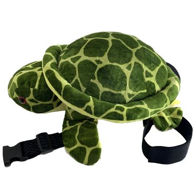 taille adulte repérée verte de protecteur de fesses de tortue de peluche de 62cm pour des sports en plein air