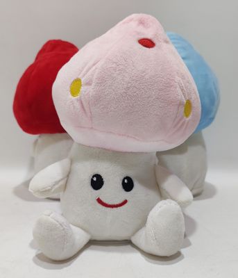 Trois disques couleur mouvant champignons gauche et droite jouet de peluche électrique poupée de confort doux