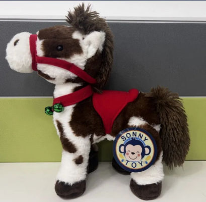 Musical Cheval à cheval exquis jouet en peluche BSCI Audit usine jouet en peluche