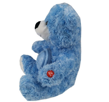Vente à chaud d'animaux fourrés à LED colorés lumineux en peluche Teddy Bear Projection de lumière berceau en peluche Teddy Bear