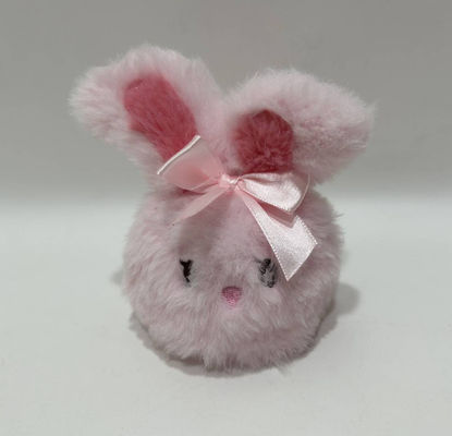 100% de coton en PP, boule de stress mignonne et jouet de lapin rose avec porte-clés.