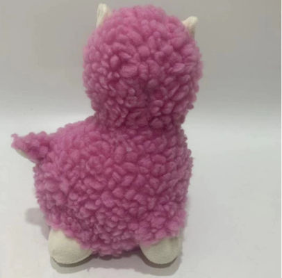 Enregistrement et répétition du logo personnalisé Plush Animation Animal Baby Toy Stuffed Llama Toy