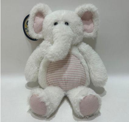 L'usine de gros peut personnaliser des jouets en peluche pour petits éléphants avec du papier à sonnettes