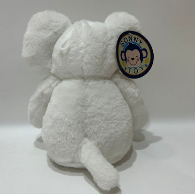 L'usine de gros peut personnaliser des jouets en peluche pour petits éléphants avec du papier à sonnettes