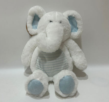 L'usine de gros peut personnaliser des jouets en peluche pour petits éléphants avec du papier à sonnettes