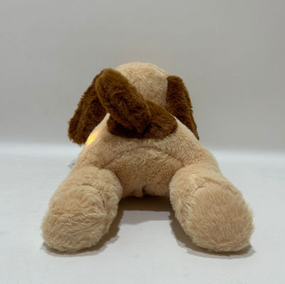 Chiot en peluche confortable et en laine avec fonction de musique d'éclairage