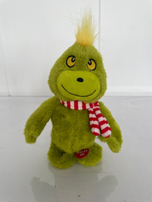 Enregistrement de cadeau de Noël Répétition et marche Monstres verts fourrés Jouet en peluche