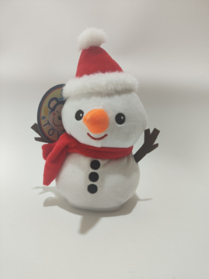 Vente chaude de Noël Enregistrement et répétition Jouet de bonhomme de neige Jouet électronique Jouet fonctionnel meilleur cadeau pour les enfants