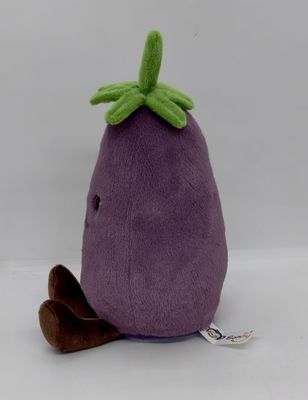 Jouet en peluche pour enregistrement d'aubergines violettes en matière de peluche et en coton 100% PP
