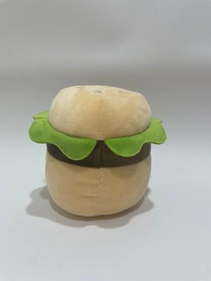 7 pièces de peluches assorties en forme de burger, animaux en peluche mignons en forme de nourriture pour enfants et décoration de la maison