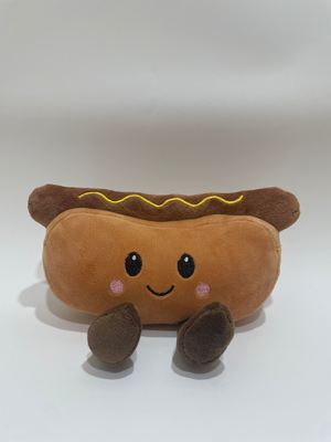 7 pièces de jouets en peluche pour hot-dogs, animaux de compagnie pour enfants et décoration de la maison