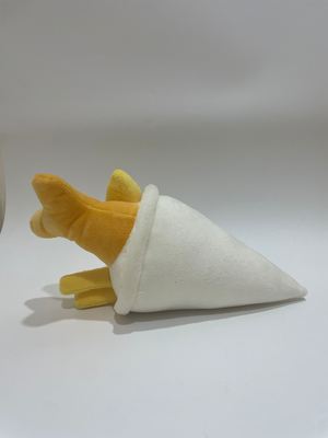 7 pièces de poisson frit et chips en peluche jouets, nourriture mignonne animaux fourrés pour les enfants et la décoration de la maison