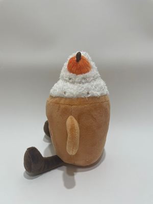 7 pièces de jouets en peluche au lait de citrouille, animaux de compagnie pour enfants et décoration de maison