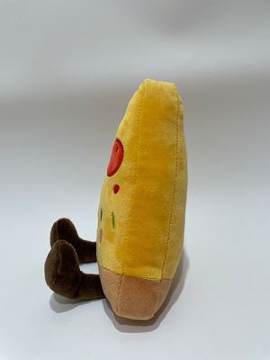 7 pièces de peluches pizza assorties, animaux en peluche mignons en forme d'aliments pour enfants et décoration de la maison