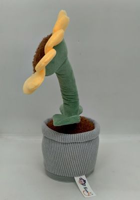 Jouet en peluche enregistreur tournesol en peluche et 100% coton PP