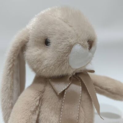 2 jouets en peluche de lapin à oreille cassée pour bébé