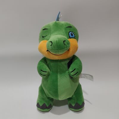 Peluche dinosaure debout, vert, super doux, 30 cm