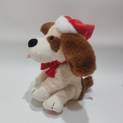 Musical Chantant de Noël Chien aux oreilles en mouvement