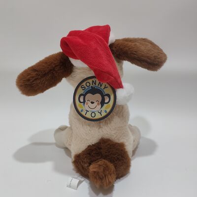 Musical Chantant de Noël Chien aux oreilles en mouvement