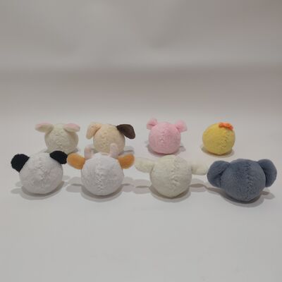 Collection de balles rebondissantes vibrantes de 8 animaux de la ferme pour le jeu