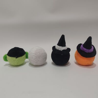 Ensemble de 4 balles rebondissantes colorées pour Halloween pour le jeu des enfants