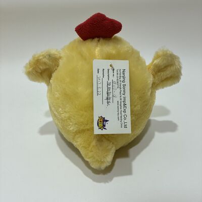 Jouet en peluche drôle de poulet dansant en cercle avec de la musique