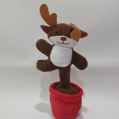 Série de Noël chantant et dansant Père Noël Homme pain d'épice Arbre de Noël Pingouins Elche