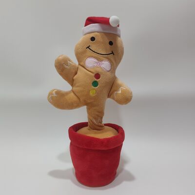 Série de Noël chantant et dansant Père Noël Homme pain d'épice Arbre de Noël Pingouins Elche