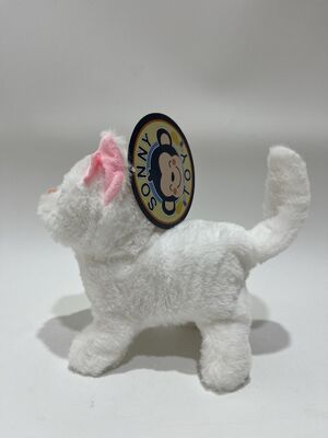 Peluche personnalisée mignonne de chat qui marche électronique