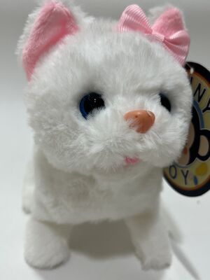 Peluche personnalisée mignonne de chat qui marche électronique