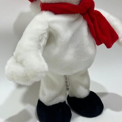 Bonhomme de neige en peluche chantant et dansant pour Noël avec musique