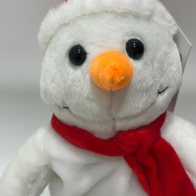 Bonhomme de neige en peluche chantant et dansant pour Noël avec musique