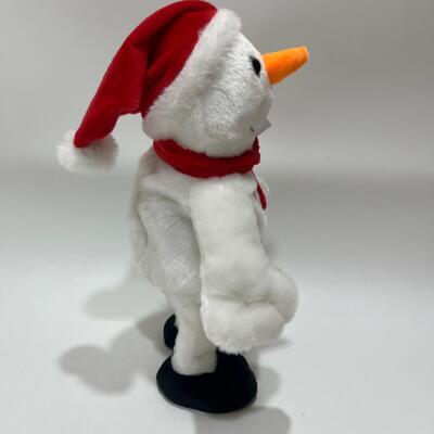 Bonhomme de neige en peluche chantant et dansant pour Noël avec musique