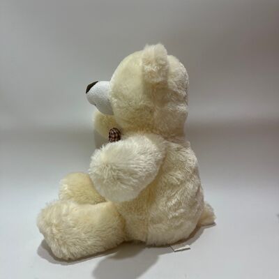 Ours en peluche interactif chantant et tapant des mains, ours musical classique avec nœud papillon à carreaux, animal en peluche