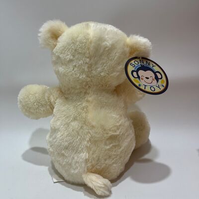 Ours en peluche interactif chantant et tapant des mains, ours musical classique avec nœud papillon à carreaux, animal en peluche