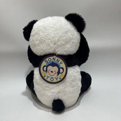 Peluche Panda Interactif Coucou avec Fonction de Répétition et Musique, Jouet Mignon de Cache-Cache Couché