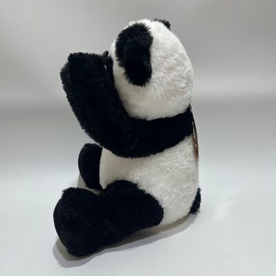 Peluche Panda Interactif Coucou avec Fonction de Répétition et Musique, Jouet Mignon de Cache-Cache Couché